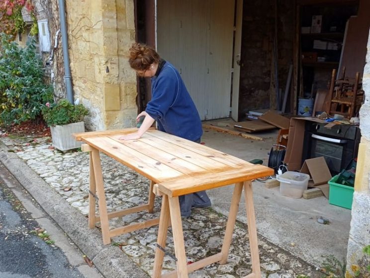 Gîte d'étape Molières - aménagement chambre double