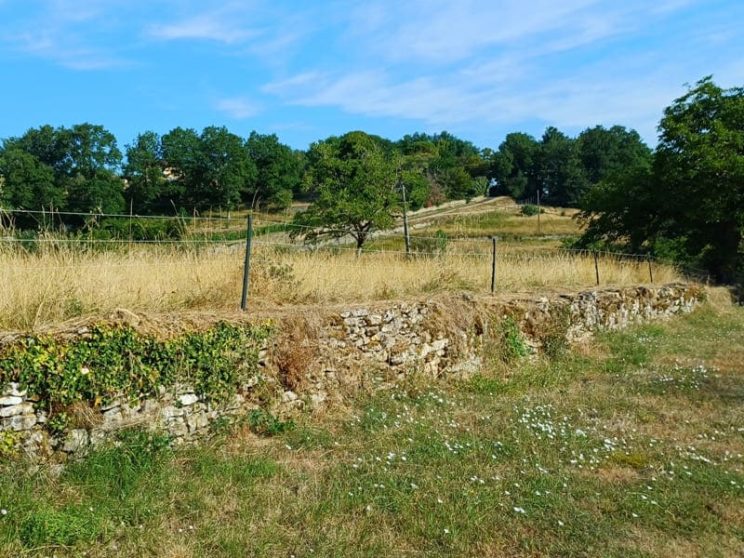 Murets de séparation à Molières : promenade des Potagers