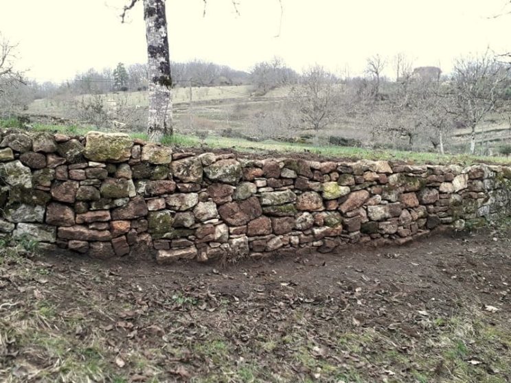 Restauration d'un muret de séparation, promenade des Potagers - Molières